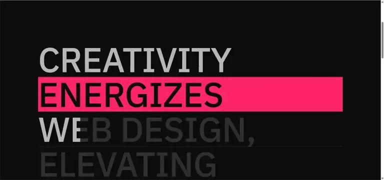 Creative Scroll-based website design - Animated website design